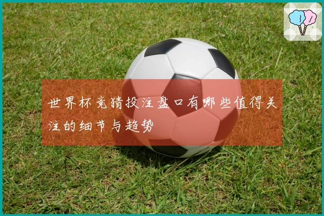 世界杯竞猜投注盘口有哪些值得关注的细节与趋势